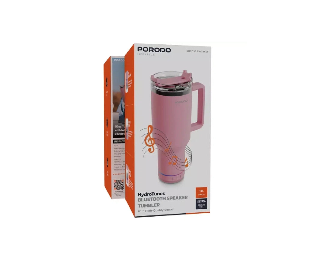 Porodo HydroTunes Bluetooth Speaker Tumbler with High Quality Sound