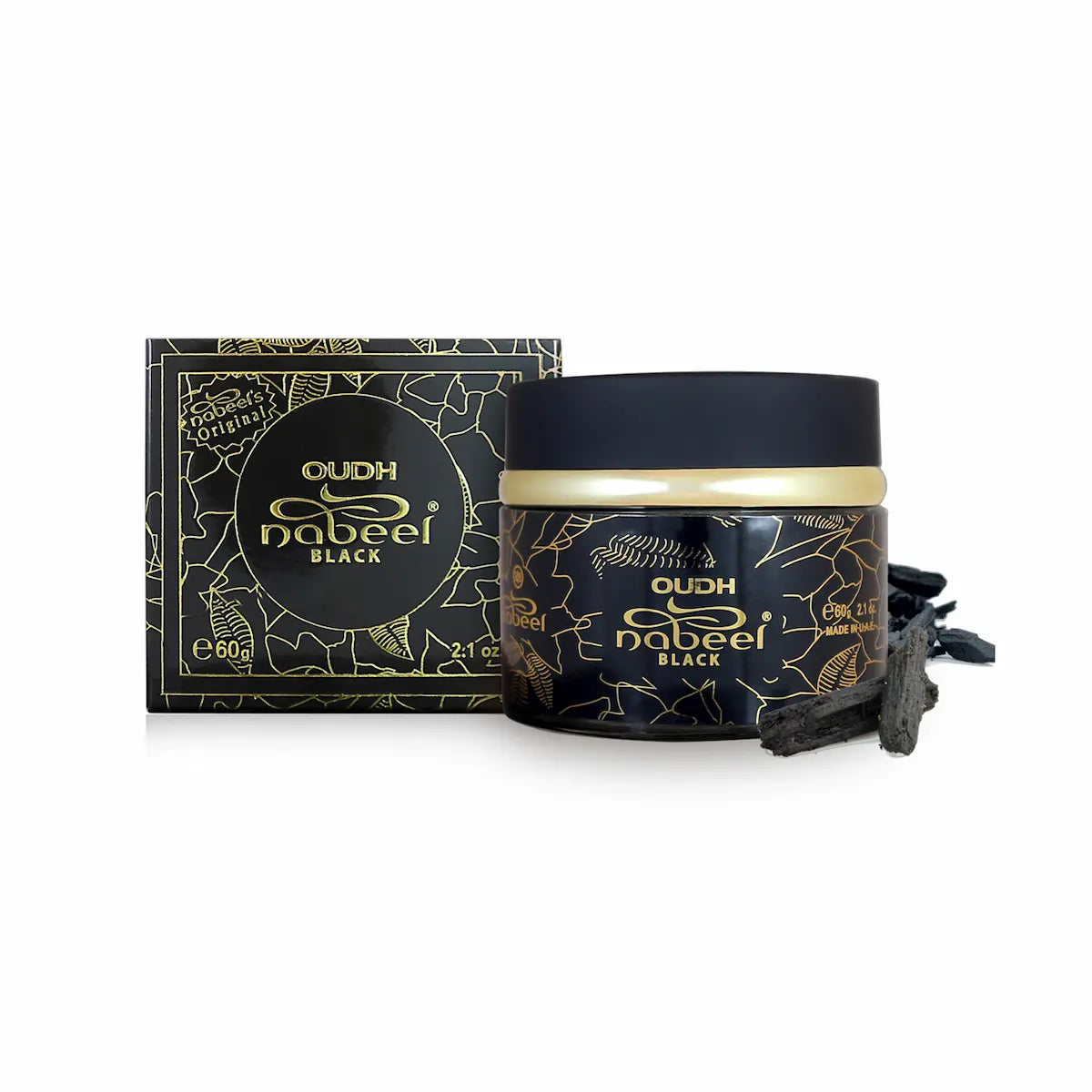 Nabeel Oudh Nabeel Black 60gms. Incense