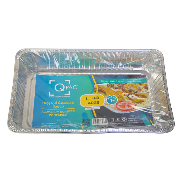 Aluminium Roaster Container Large Q Pac 1 Piece
