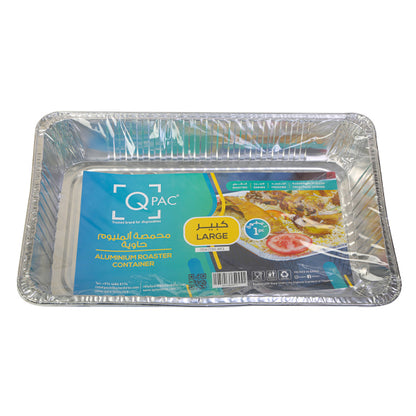Aluminium Roaster Container Large Q Pac 1 Piece