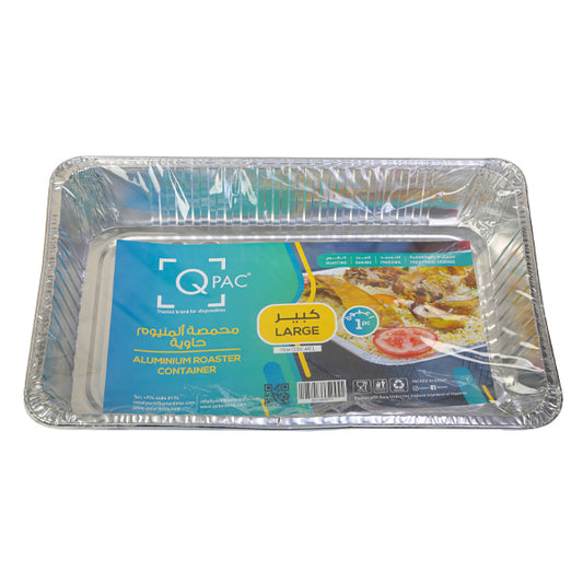 Aluminium Roaster Container Large Q Pac 1 Piece