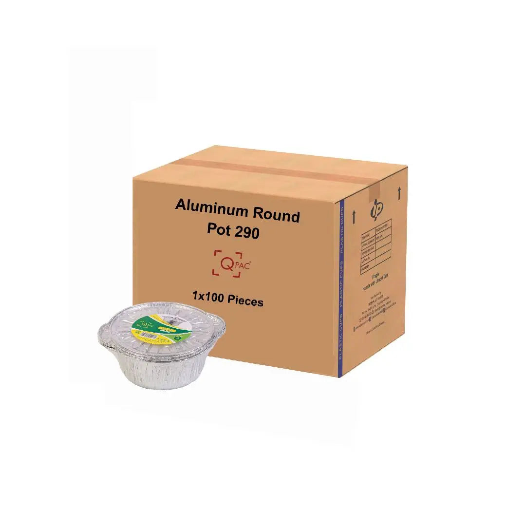 Aluminium Round Pot 290 (3525 ml) 1x100 Pieces