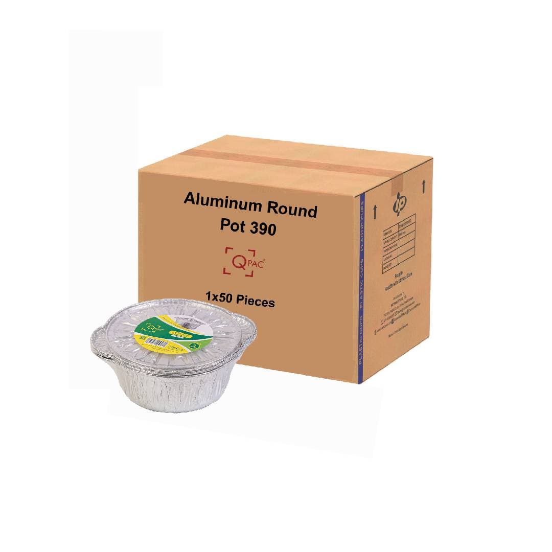 Aluminum Round Pot 390  (6950 ml) 1x50 Pieces