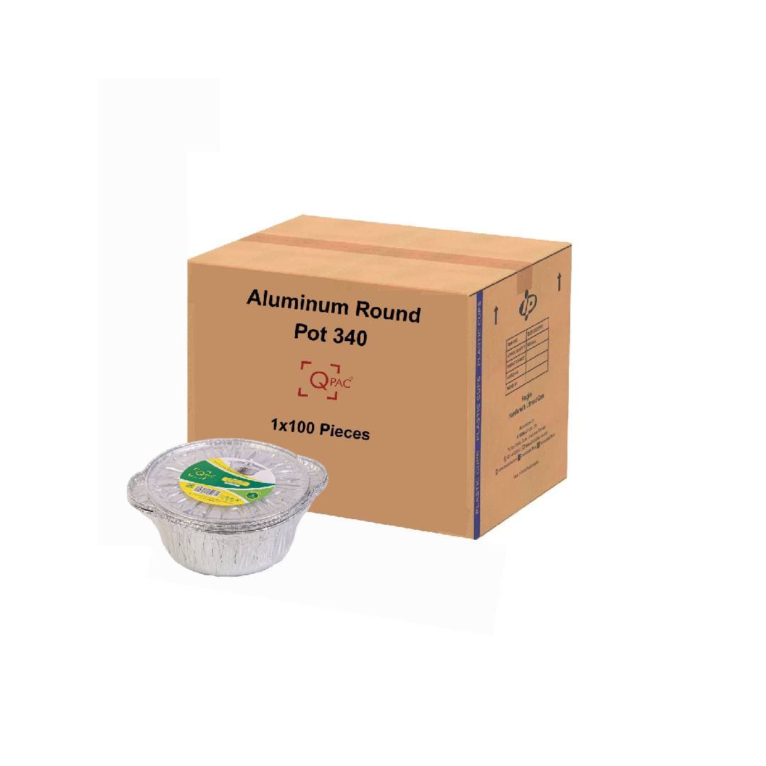 Aluminum Round Pot 340 (5050 ml) 1x100 Pieces