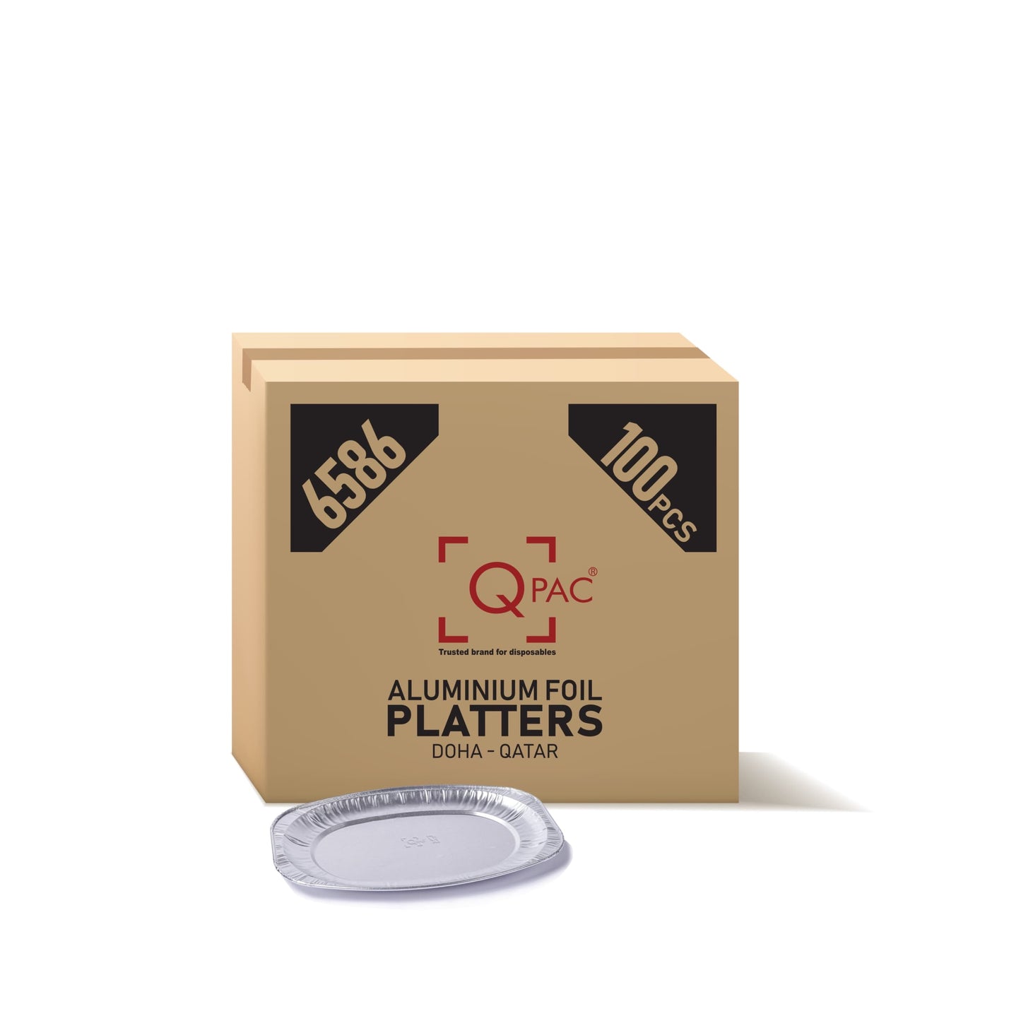 Aluminum Platters 6586 1x100 Pieces    Qpac