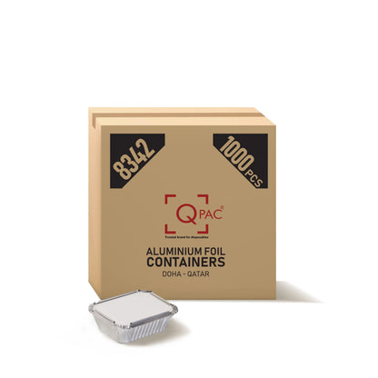 Aluminum Container 8342 1x1000 Pieces   Qpac