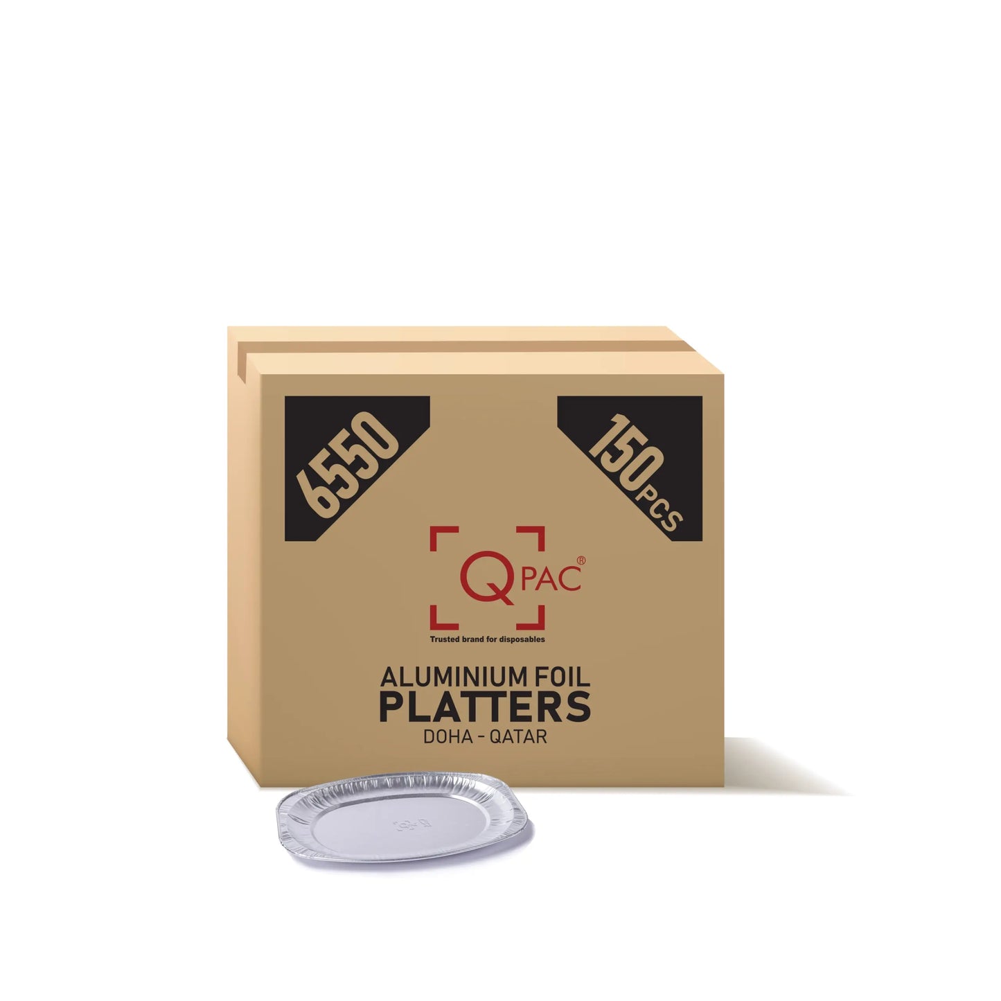 Aluminum Platters 6550 1x150 Pieces   Qpac