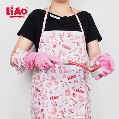 Liao Latex Apron And  Glove 1 Piece