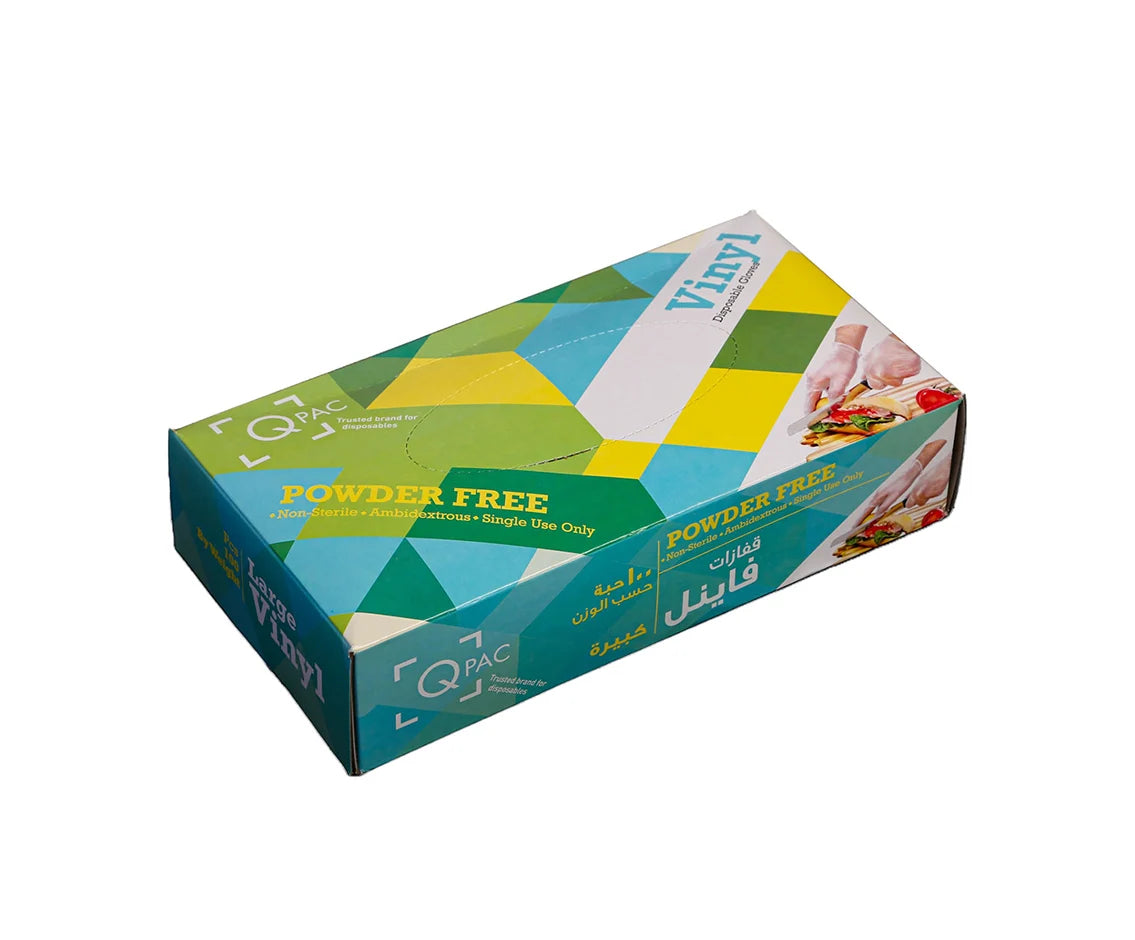 Gloves Latex White Large Powder Free 1x 100 Pieces