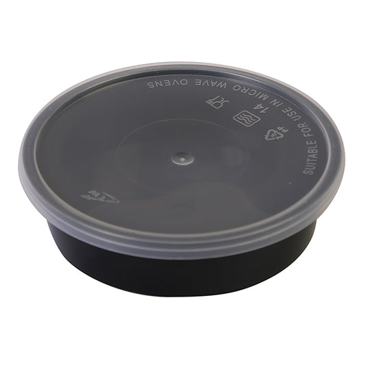Microwave 225Ml Container Round 08 Q Pac 1X5 Piece
