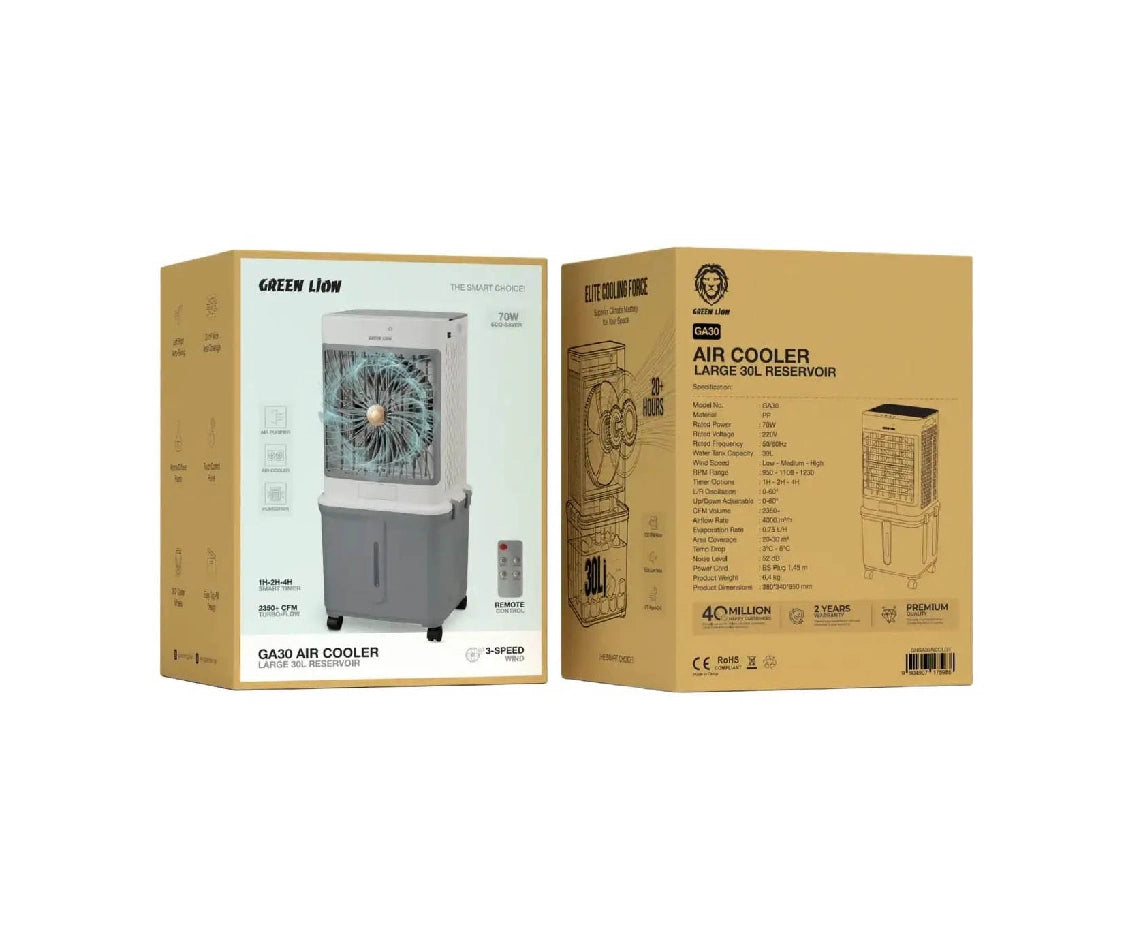 Green Lion GA30 Air Cooler with Large 30L Reservoir
