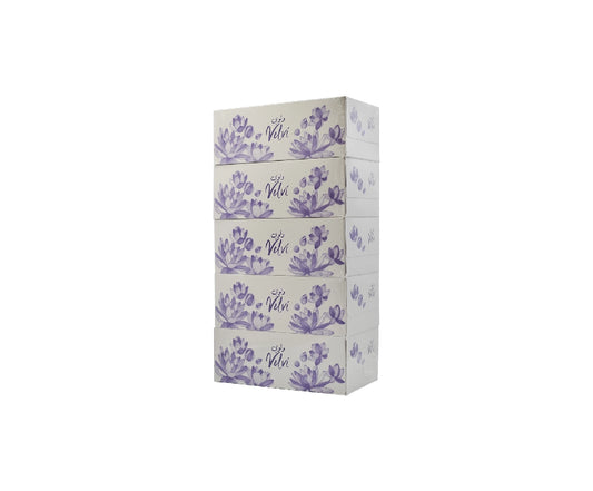 Facial Tissue Velvi 2ply 180 Sheets  1x5 Piece