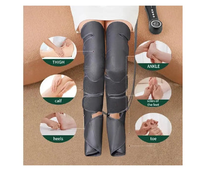 Green Lion Air Pressure Leg Massager - Black