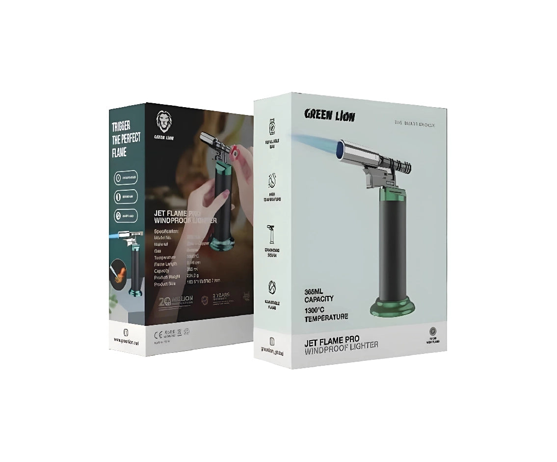 Green Lion Jet Flame Pro Windproof Lighter 365ml