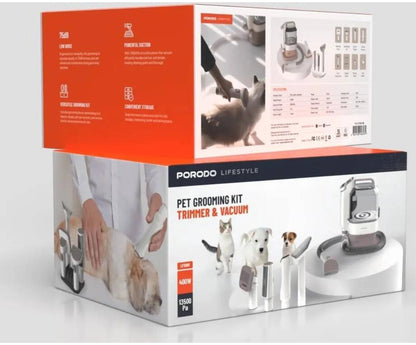 Porodo Pet Grooming Kit - Trimmer & Vacuum