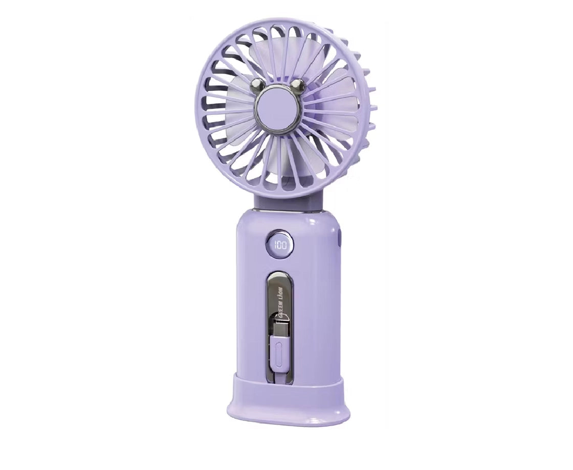Green Lion Windmate Portable Powerbank & Fan Purple