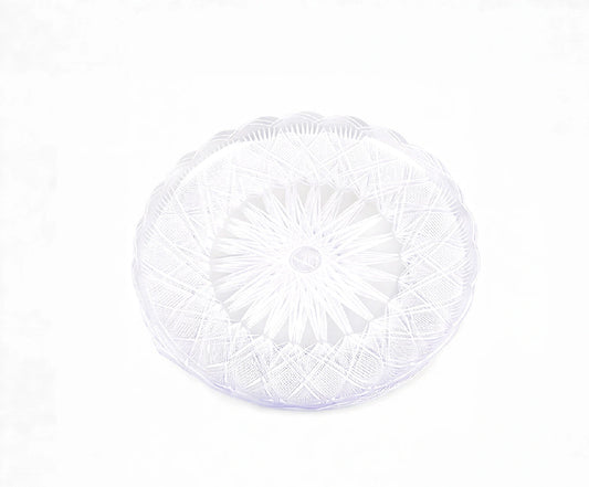 Crystal 20Cm Round Plate 1 X 5 Pieces