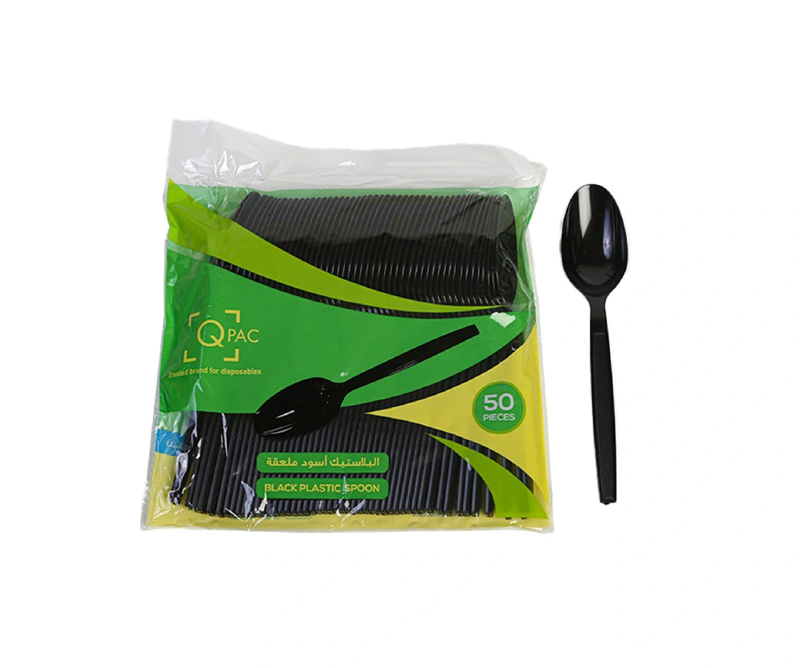 Plastic Knife Black Q Pac 1X50 Pieces