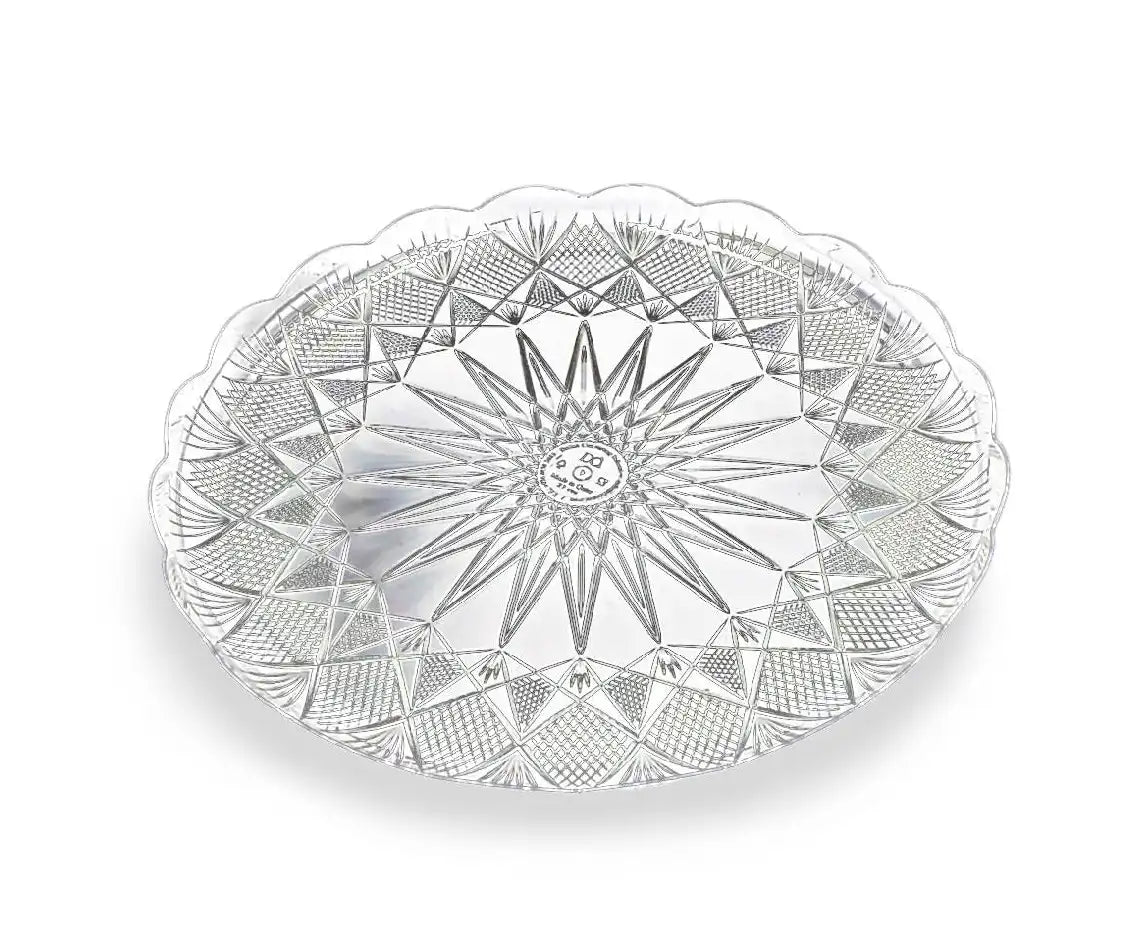 Crystal Round Plate 33cm Q Pac 8 Kg