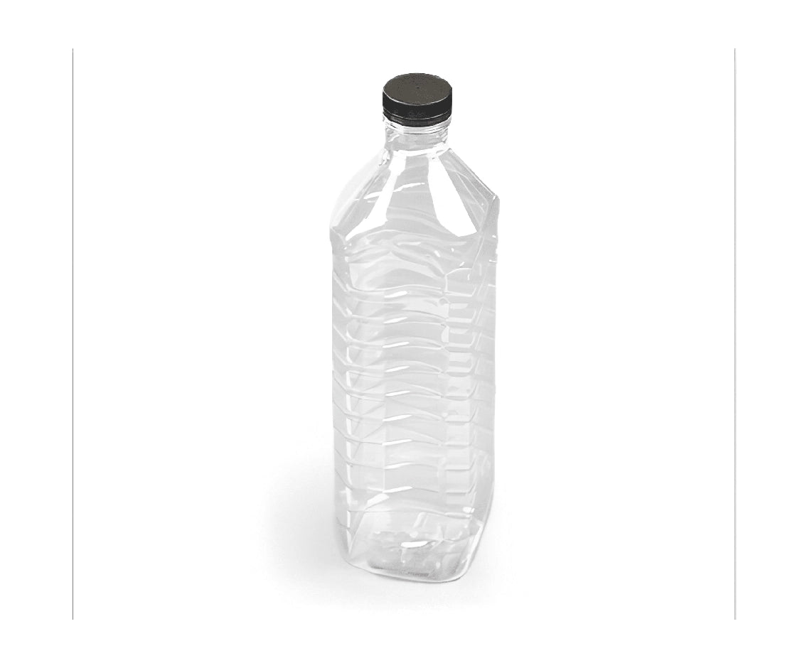 Plastic 2 Liter Juice Bottle Square Clear 1X5 Pieces