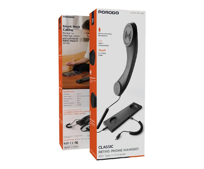 Pordo Classic Phone Handset With Type C Connector