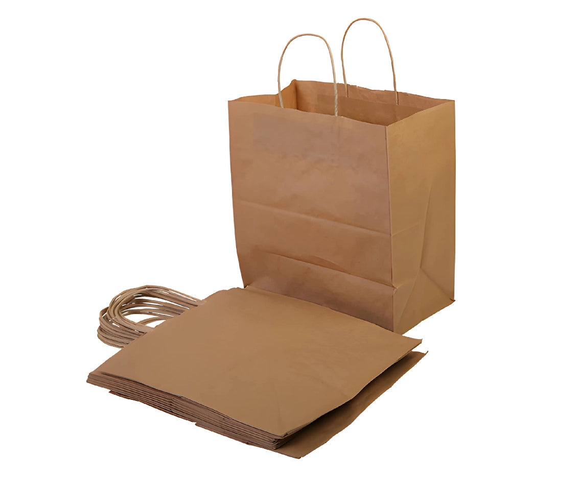 Kraft Carry Bag 38X24X32 (10 Pieces) 1 Packet