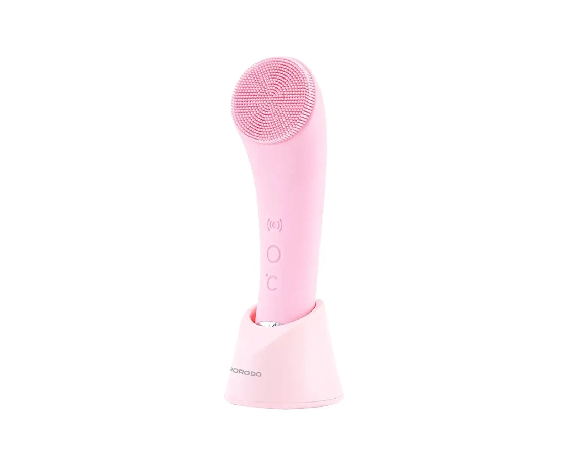 Porodo Lifestyle Sonic Vibration Facial Cleansing Brush - Pink