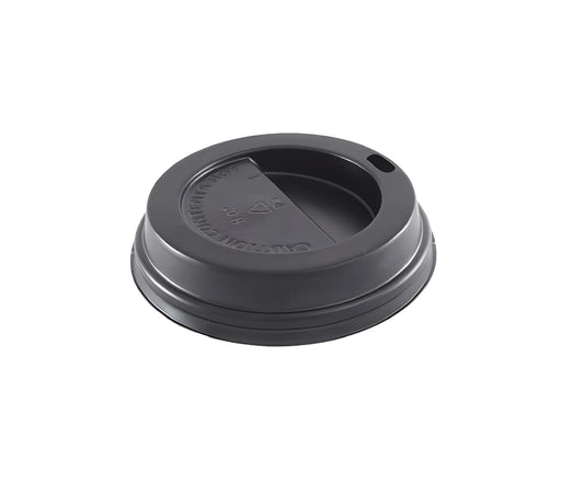 Lid  For 12 And 16 Oz Hot Cup Black 50 Pieces