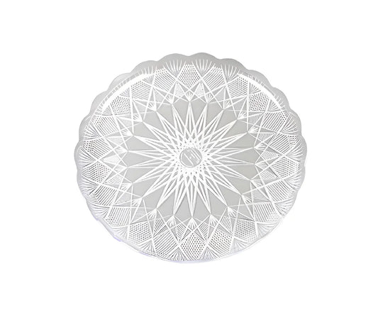 Crystal 30Cm Round Plate 1 X 5 Pieces