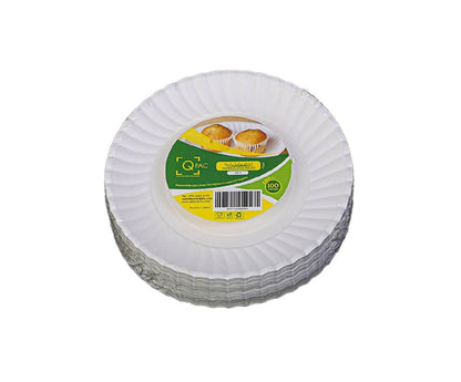 Paper Plate 7 Inch Q Pac 1X100 Pieces