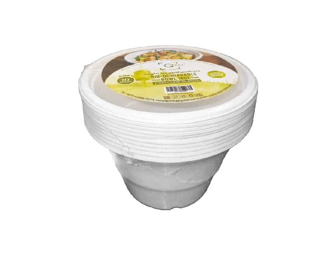 Bio-Degradable 16 Oz Q Pac 1X10 Pieces