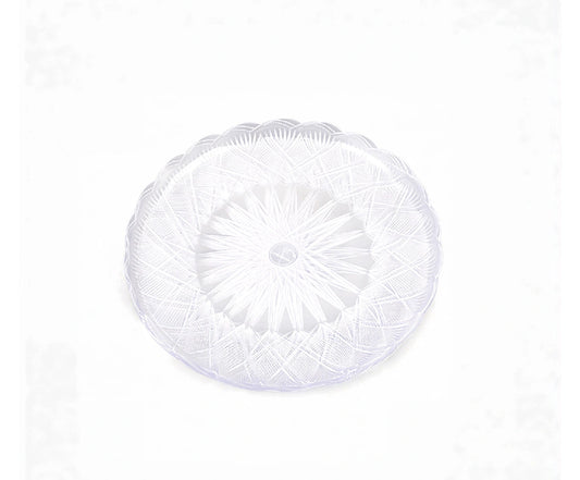 Crystal 24Cm Round Plate 1 X 5 Pieces