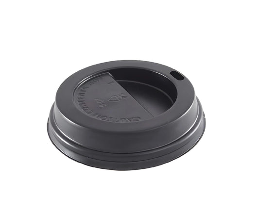 Lidr For 8 Oz Hot Cup Black 50 Pieces