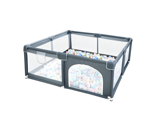 Playpen fence For Baby And Toddler, Large Play Pen, Infant Fence, Child Activity Center Play Yard Playground Park Indoor Outdoor For Kid With Anti-collision Foam(1.5 *1.8m)