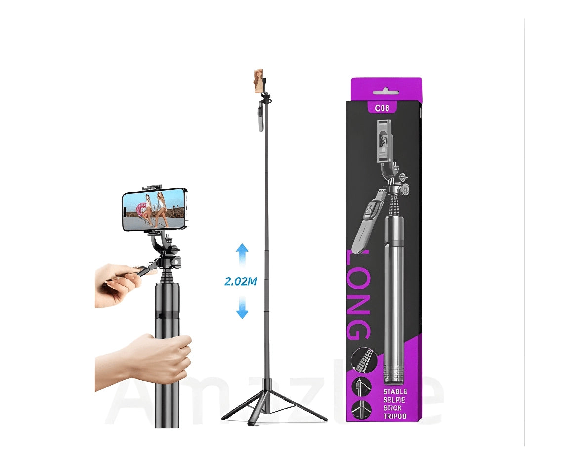 C08 Long Stable Selfie Stick Tripod