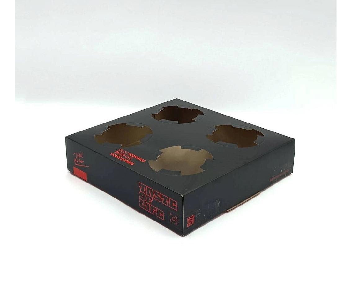 Paper 4 Cup Carrier Q Pac 1X200 Pieces