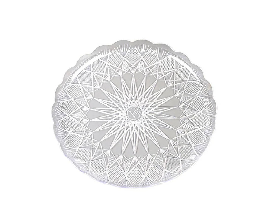 Crystal Round Plate 27cm Q Pac 8 Kg