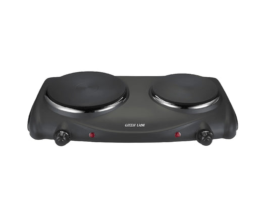 Green Lion Electric Stove Double Hot Plate - Black