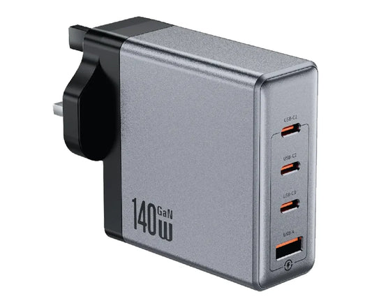 Green Lion GaN Premium UK Plug Wall Charger 140W