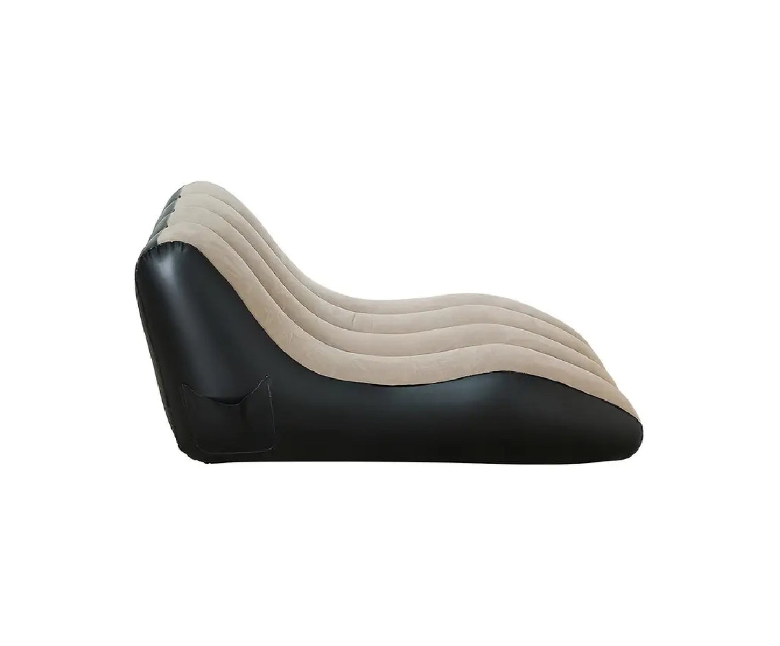 Inflatable Sofa Air Chair Flocked Lounge For Indoor Outdoor