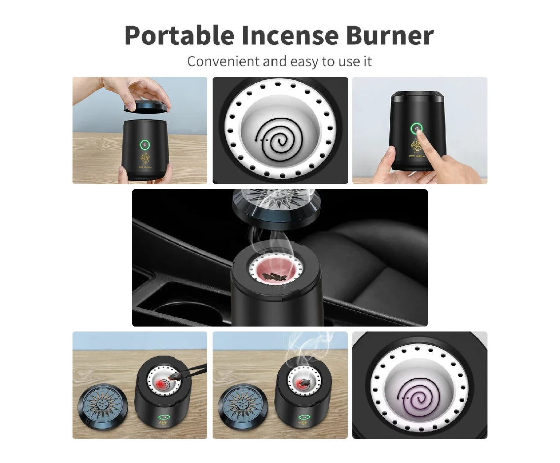 Bukhoor Electric Incense Burner with Holy Quran Speaker