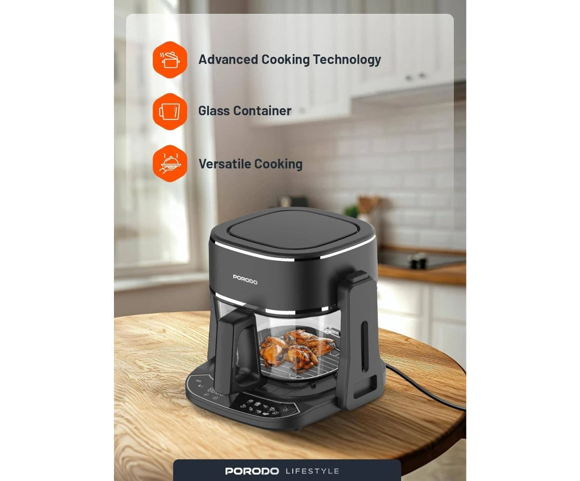 Porodo Lifestyle Dual Design Air Fryer & Grill