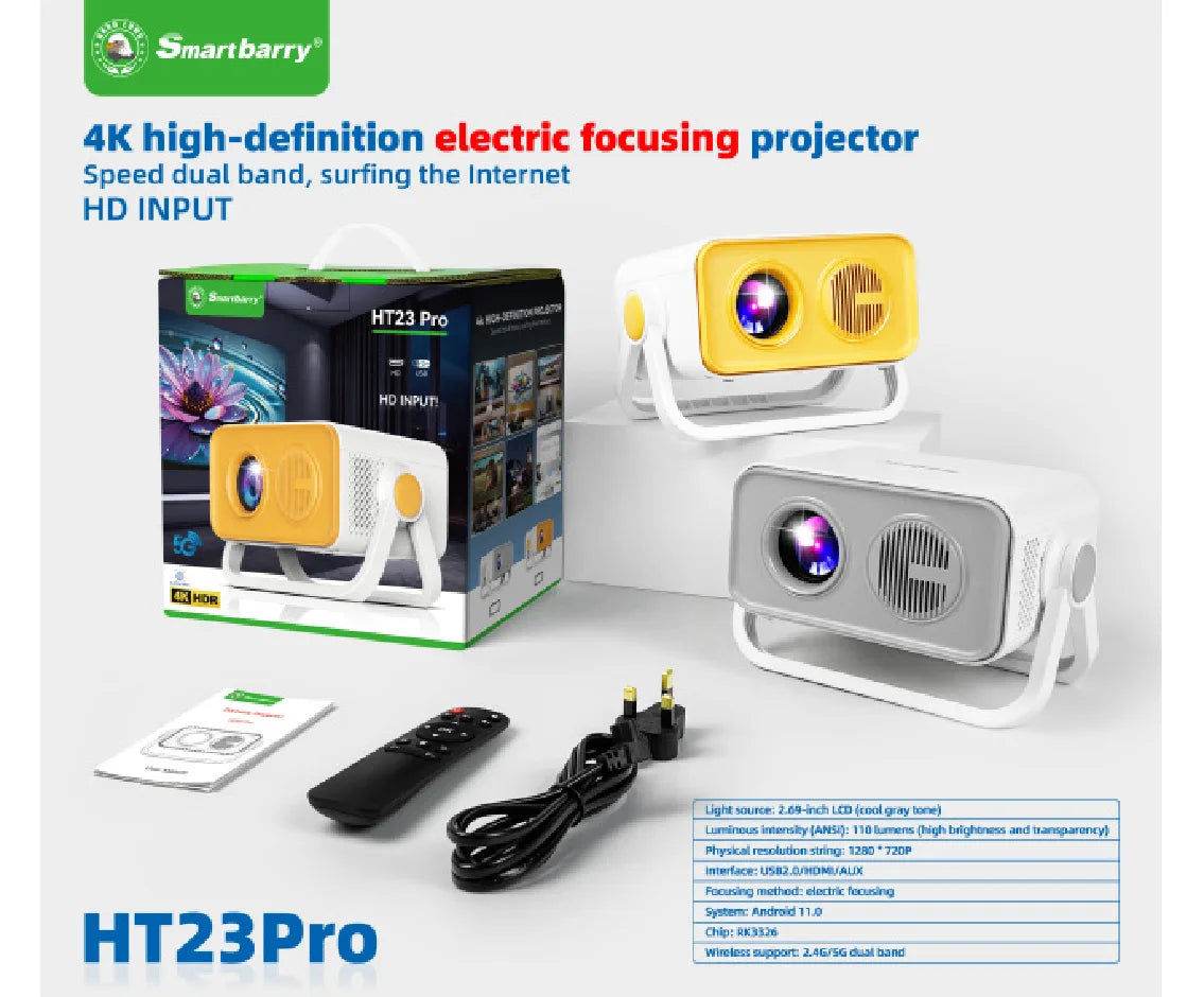 Smartberry High Definition Projector Ht23 Pro