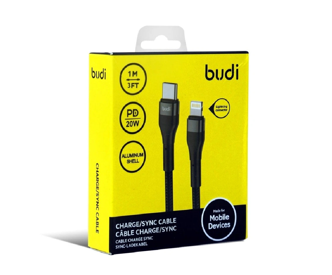 Budi Usb C To Lightning Cable 20W 1Mtr