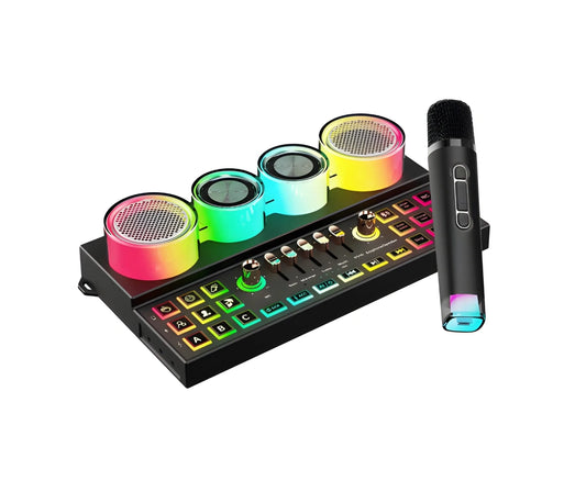 porodo soundtec audiolink multi-platform audio mixer and speaker