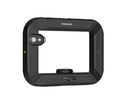 Porodo Lifestyle Handheld Ring Grip Camera and Phone Vlogging Light Desktop Support Phone Clamp