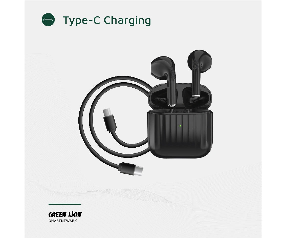 Green Lion Austin True Wireless Earbuds BLACK