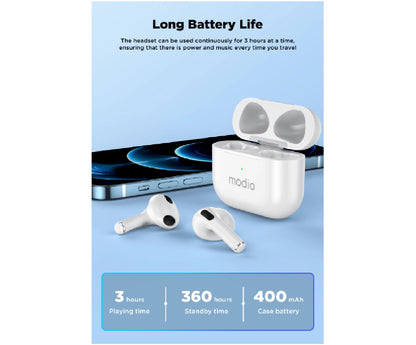 Modio ME12 Wireless Bluetooth Earbuds