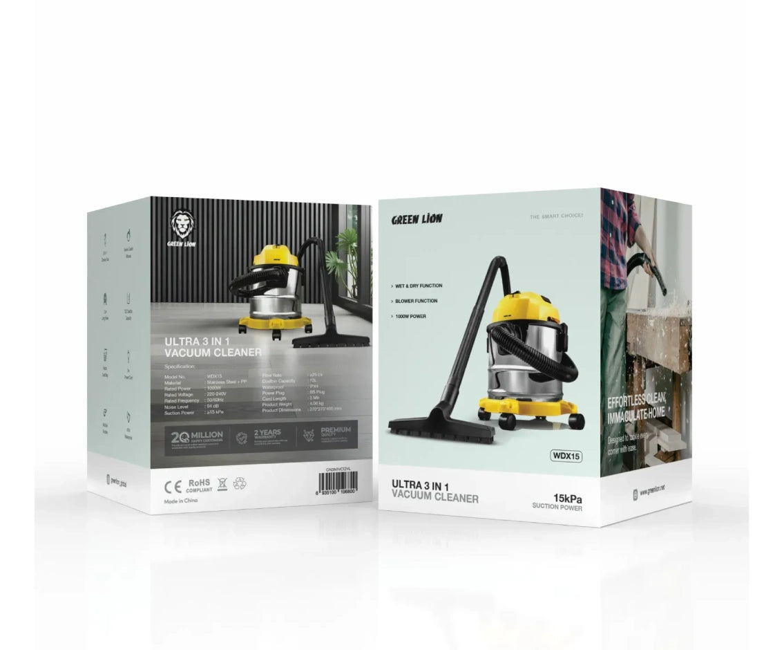 Green Lion Ultra 3 In 1 Vacuum Cleaner 12L
