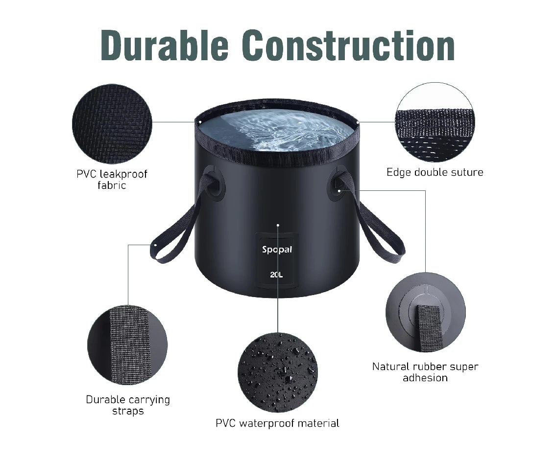 Green Lion Camping Shower With Intelligent Digital Display 20L